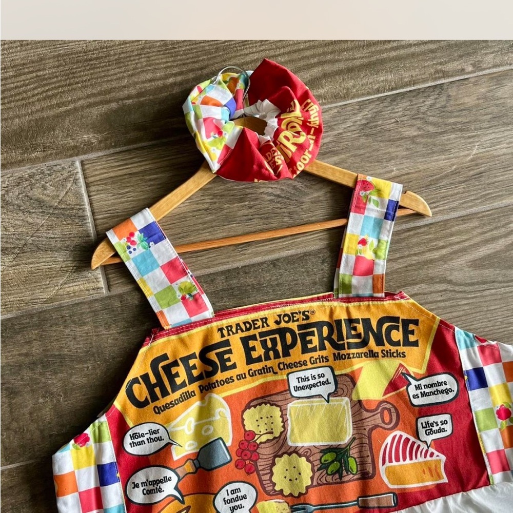 Trader Joe’s | Handmade Top SKU 06257 “Cheese Experience”/Matching Scrunchies - Picture 9 of 9